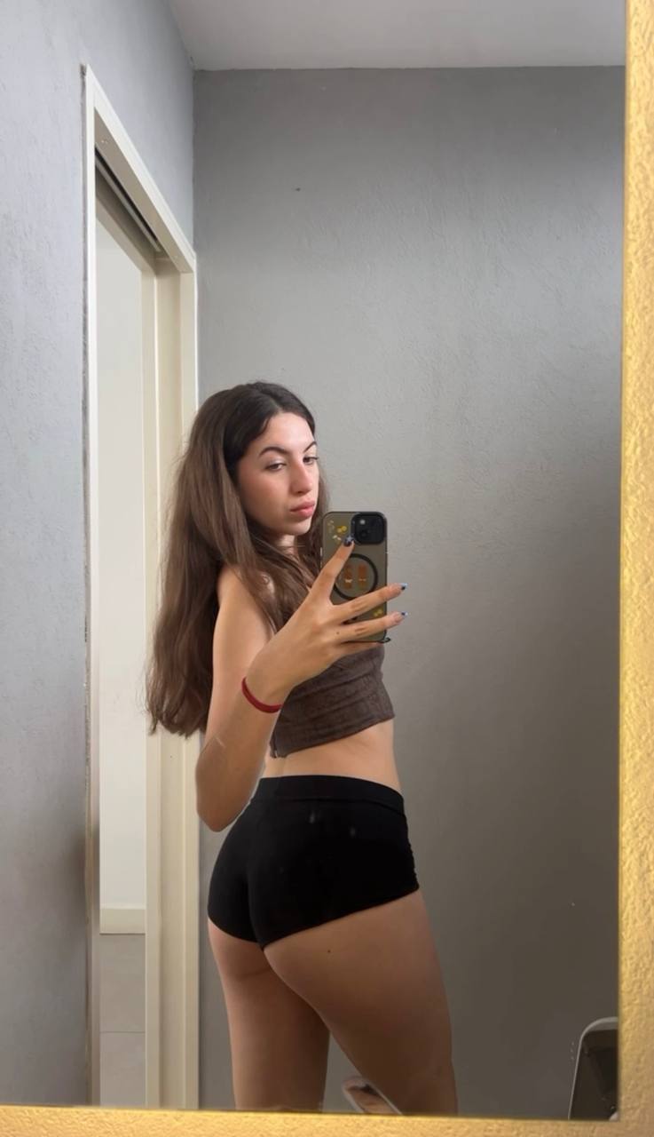 Amber in her underwear in Maseru