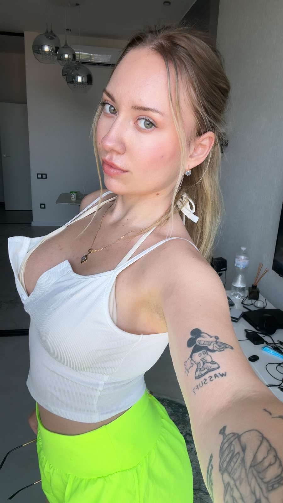 KateV in her underwear in Maseru