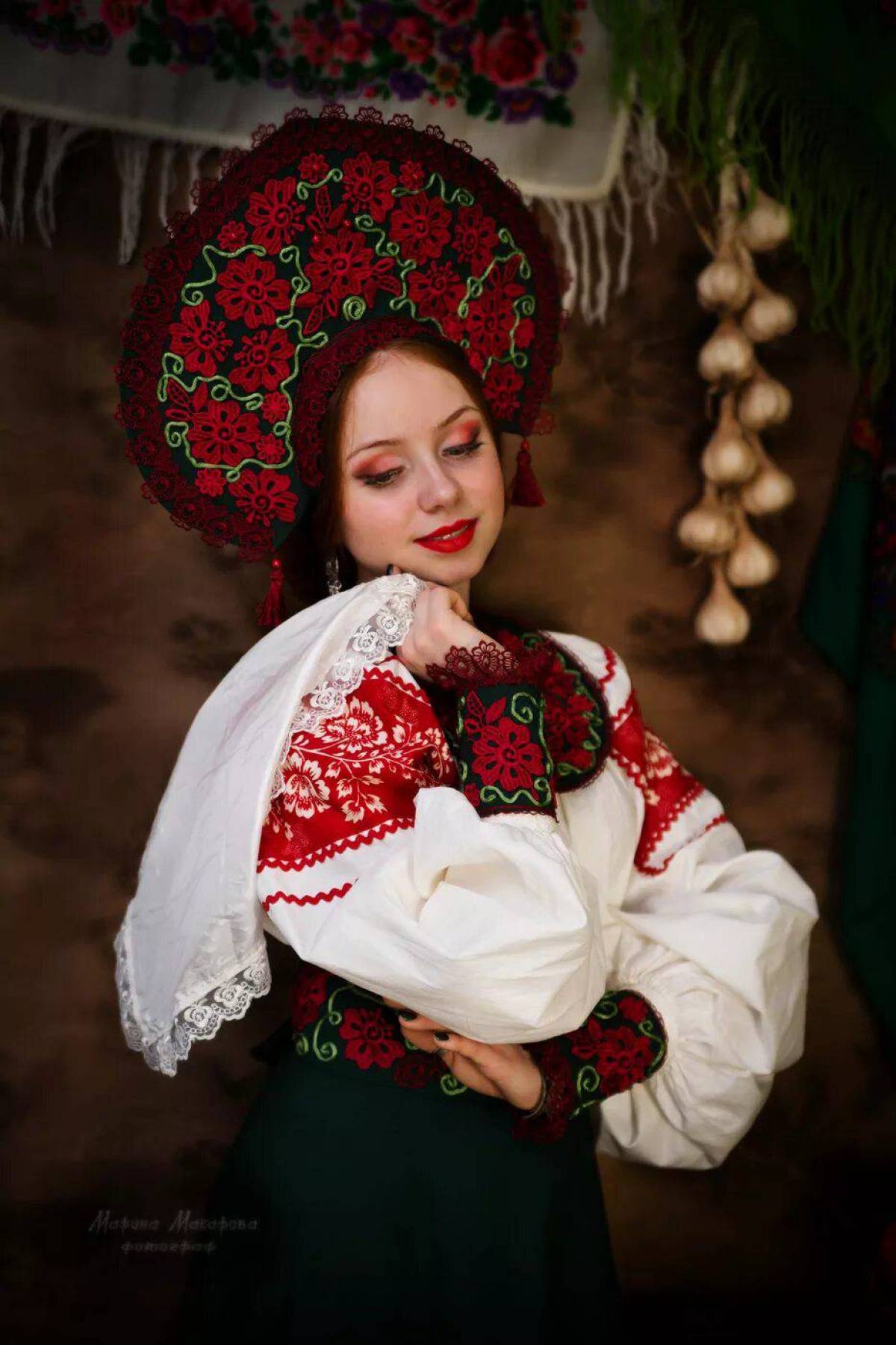 Women in Slavic costumes underwear in Maseru