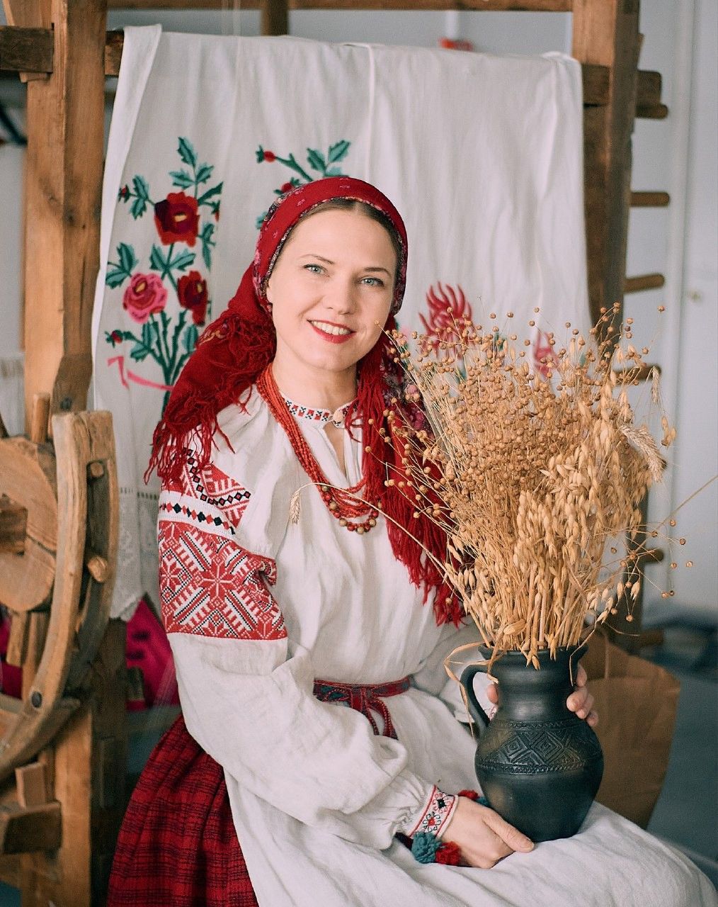 Women in Slavic costumes in Maseru