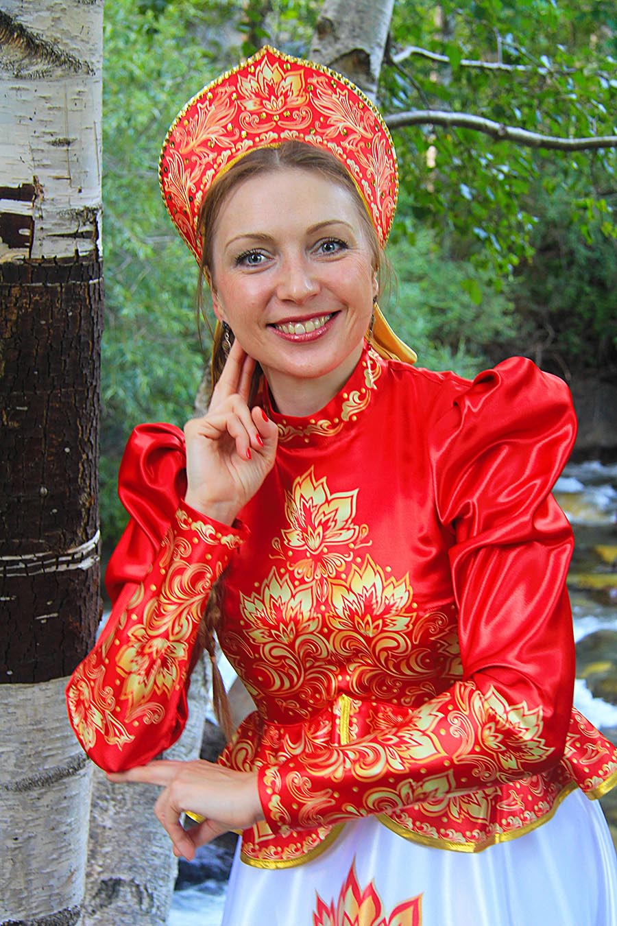 Women in Slavic costumes in Maseru