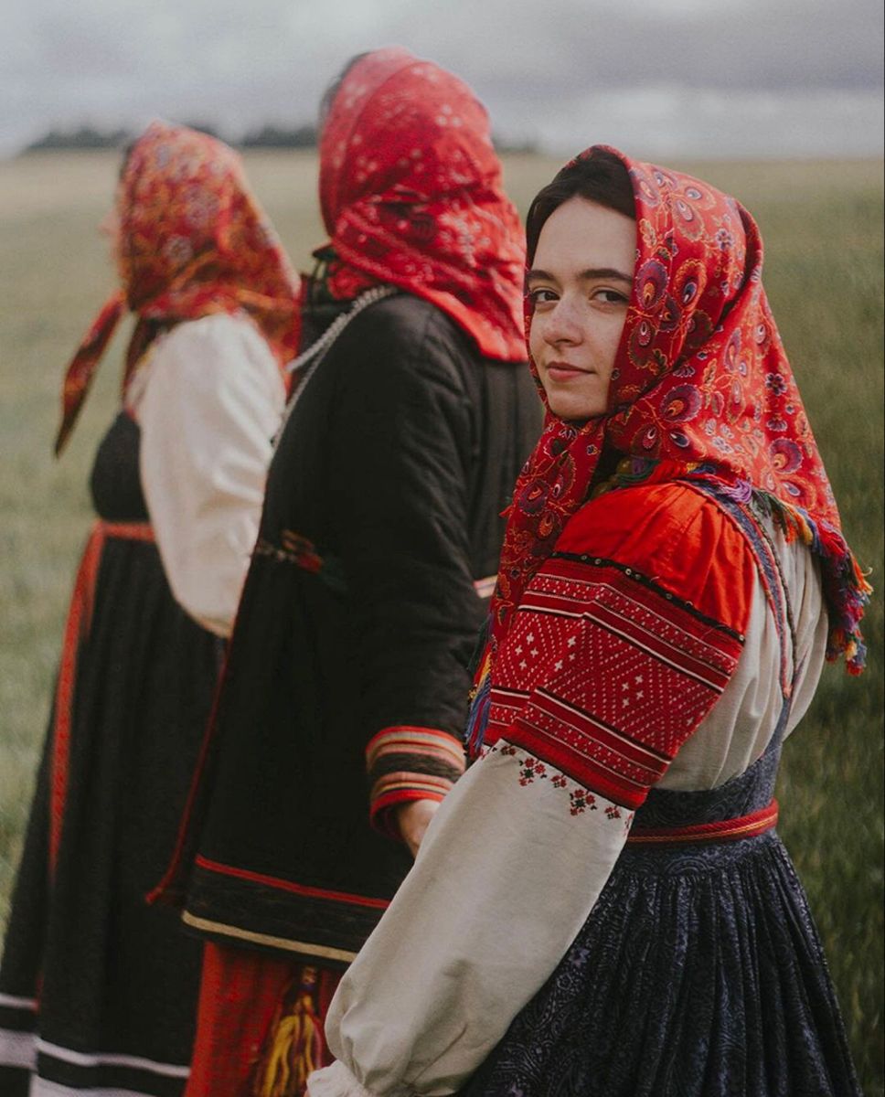 Women in Slavic costumes in Maseru