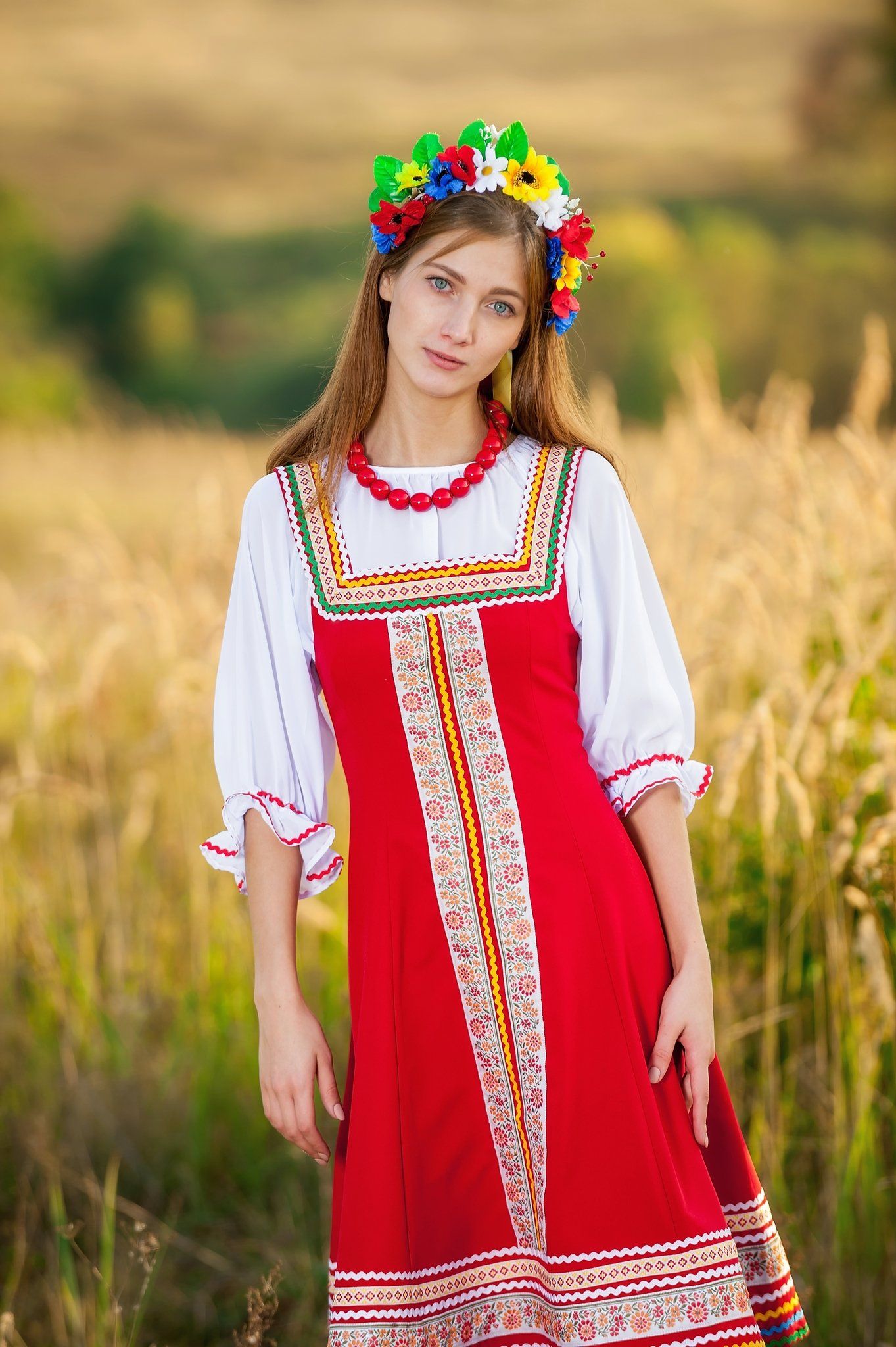 Women in Slavic costumes in Maseru