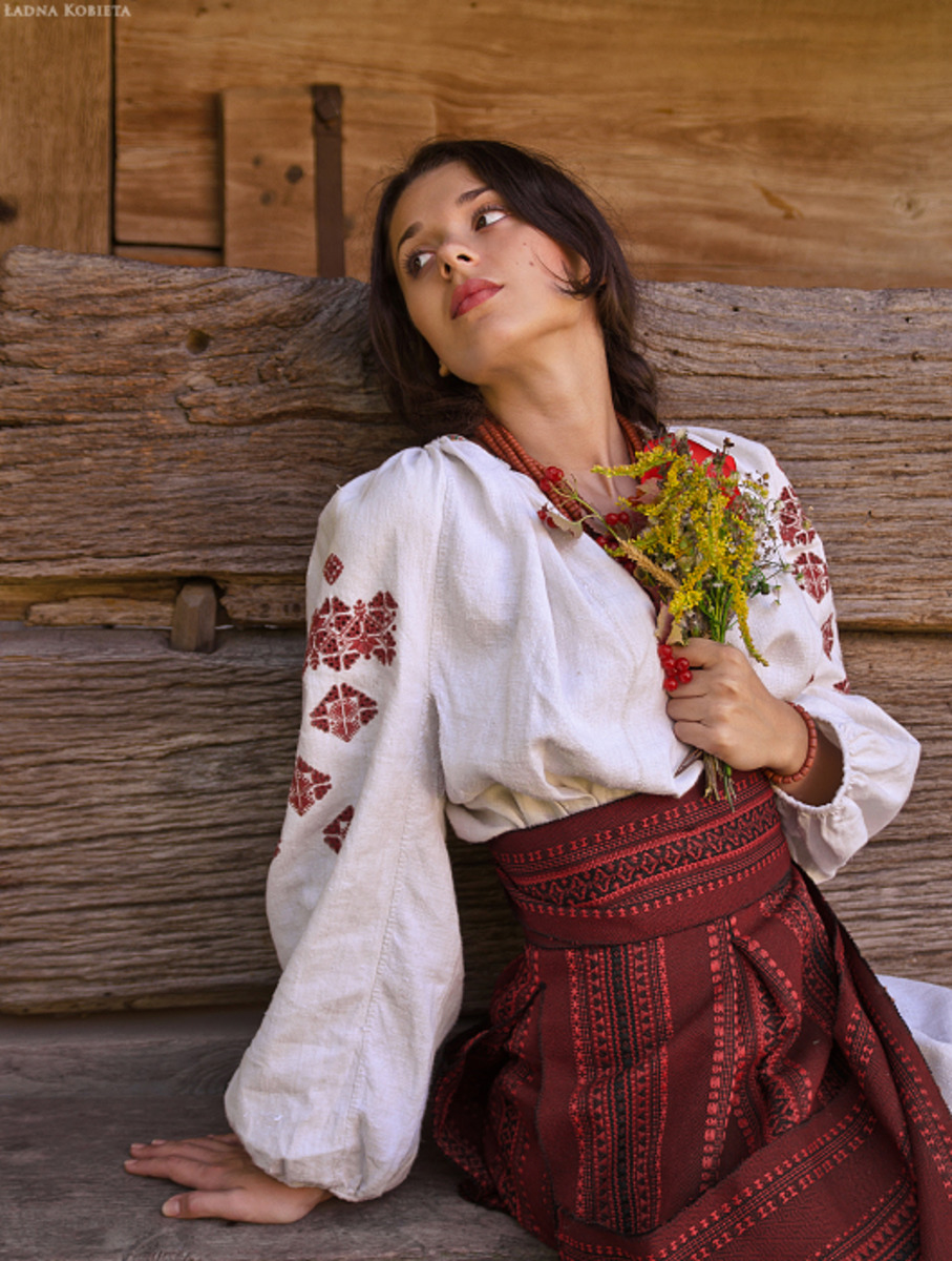 Girls in Slavic costumes in Maseru