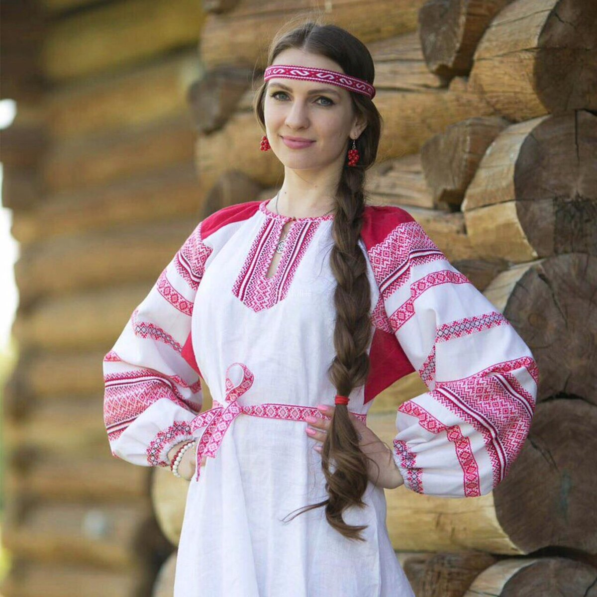 Girls in Slavic costumes in Maseru