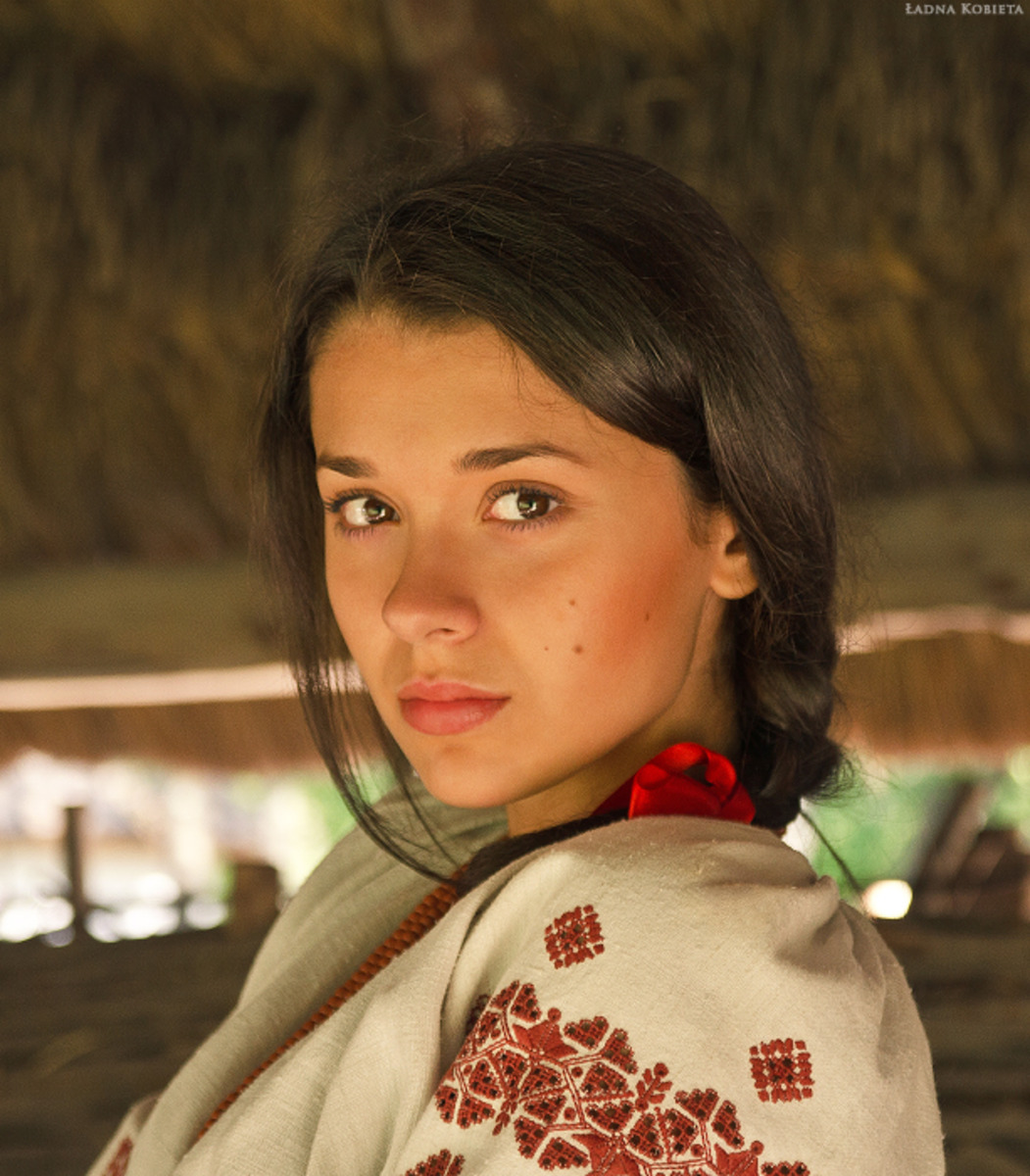Girls in Slavic costumes in Maseru