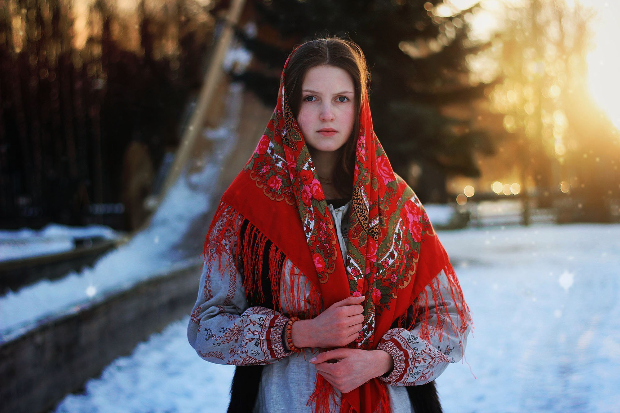 Girls in Slavic costumes in Maseru