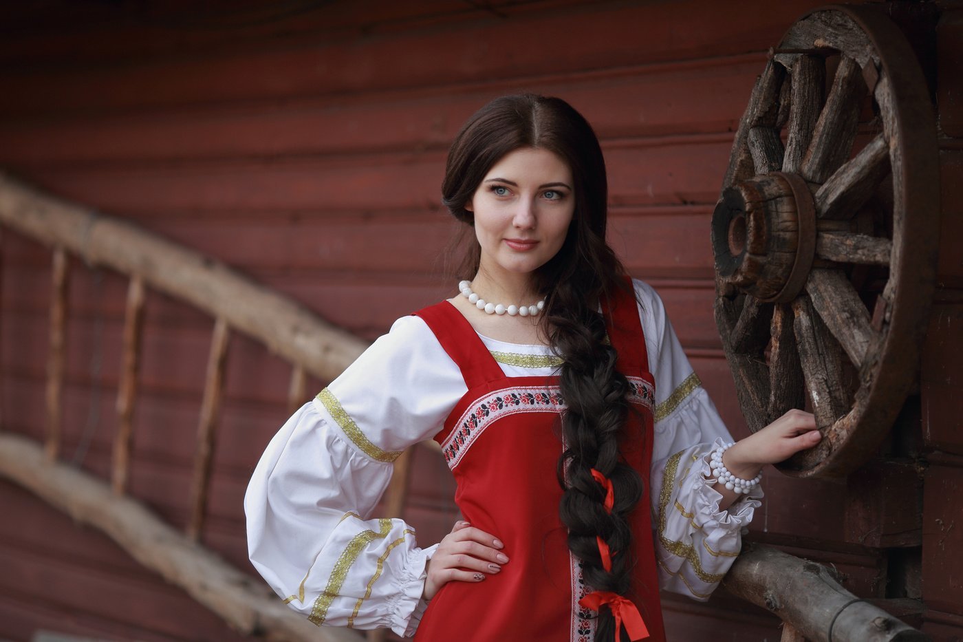 Girls in Slavic costumes in Maseru